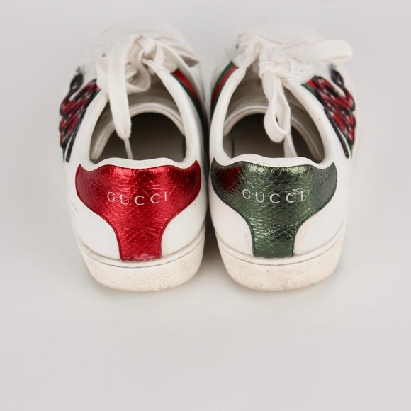 GUCCI ACE EMBROIDERED SNAKE - Picture 3 of 4